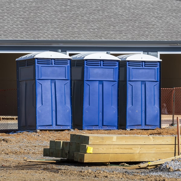 what is the maximum capacity for a single porta potty in Glasgow